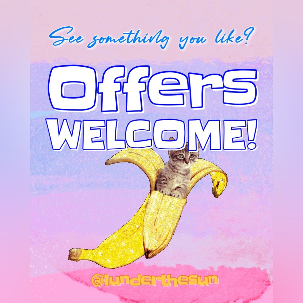 😍 I love reasonable offers!! Send me one! 😍